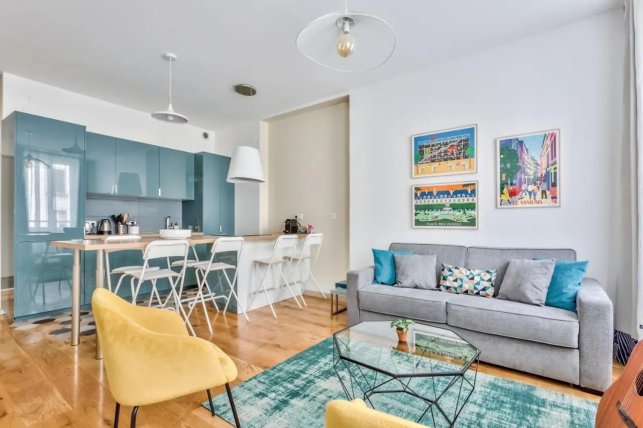 Amazing 2 Rooms Flat Near Bastille - An Ecoloflat Paris Daire