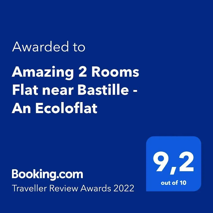 Amazing 2 Rooms Flat Near Bastille - An Ecoloflat Paris 0*,  Fransa