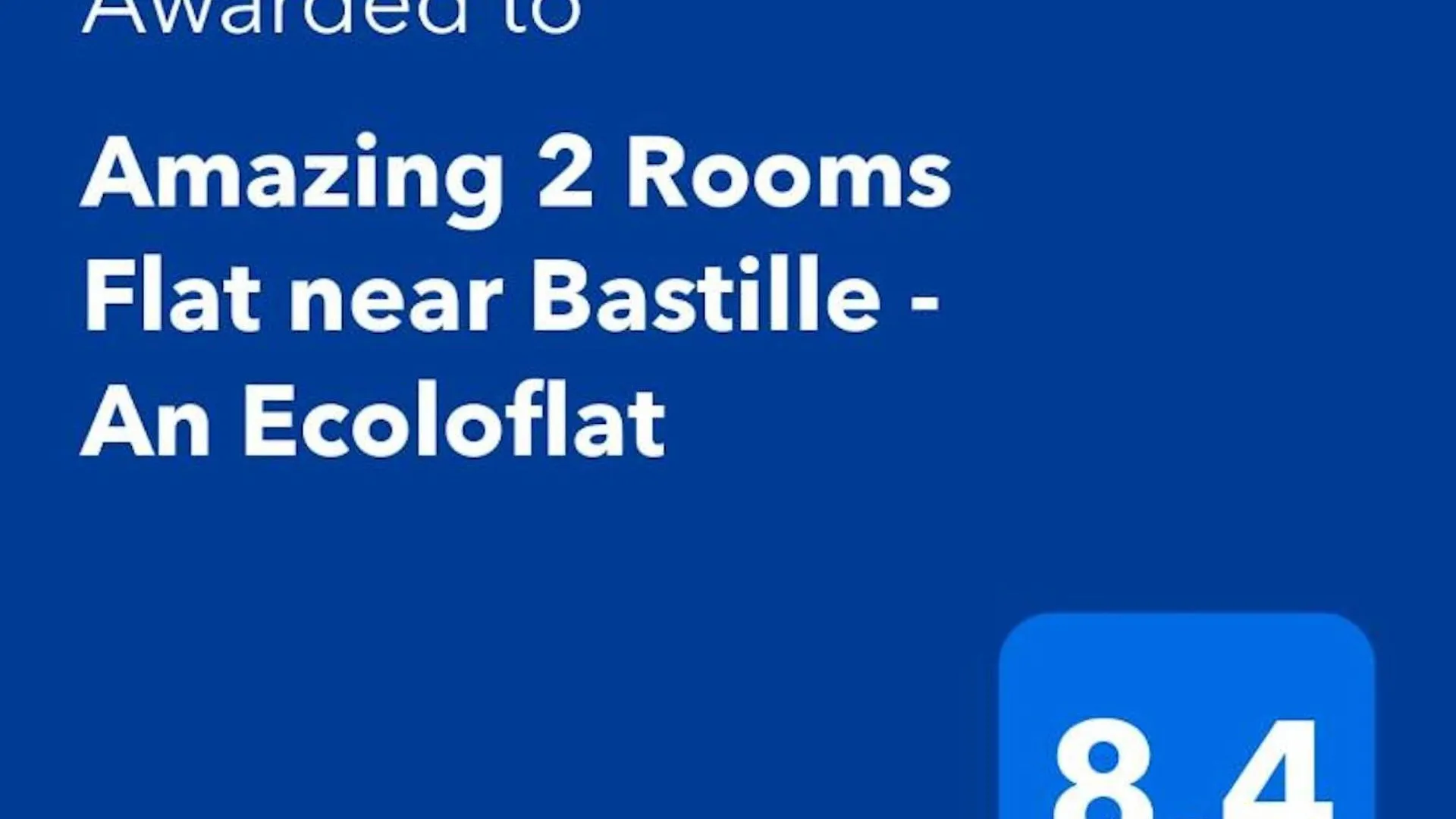 Amazing 2 Rooms Flat Near Bastille - An Ecoloflat Paris